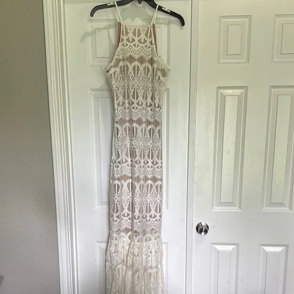 Love, Fire Dresses | Love, Fire Cream Lace Maxi Dress | Color: White | Size: S | Txprincess44'S Closet